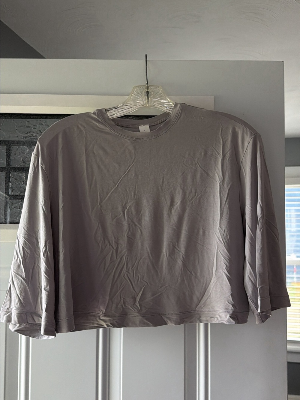 Lululemon Modal Silk Shirt Gray Size 4